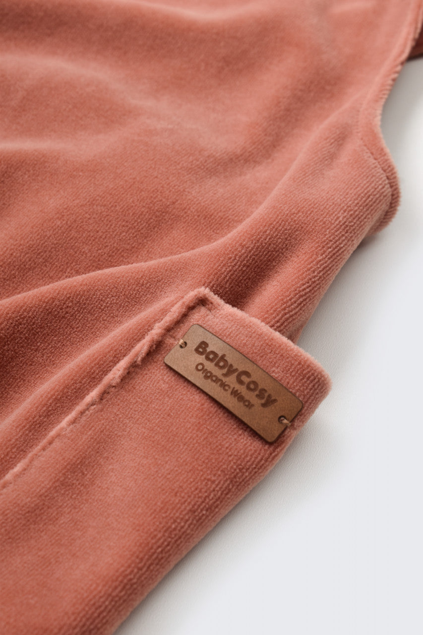 Salopeta Velvet cu bretele din 80%bumbac organic si 20% poliester - , BabyCosy